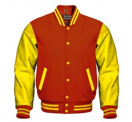 Varsity Jacket Orange Yellow